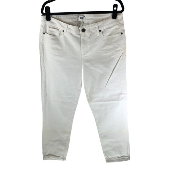 Paige Womens Kylie Crop Jeans Optic White Size 32 - Picture 1 of 7